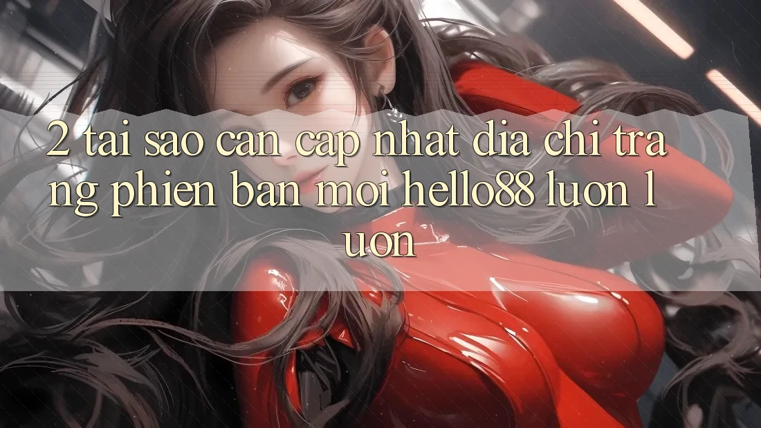 2. Tại Sao Cần Cập Nhật “Địa chỉ trang Phiên bản mới Hello88” Luôn luôn? 2. Tại Sao Cần Cập Nhật “Địa chỉ trang Phiên bản mới Hello88” Luôn luôn?