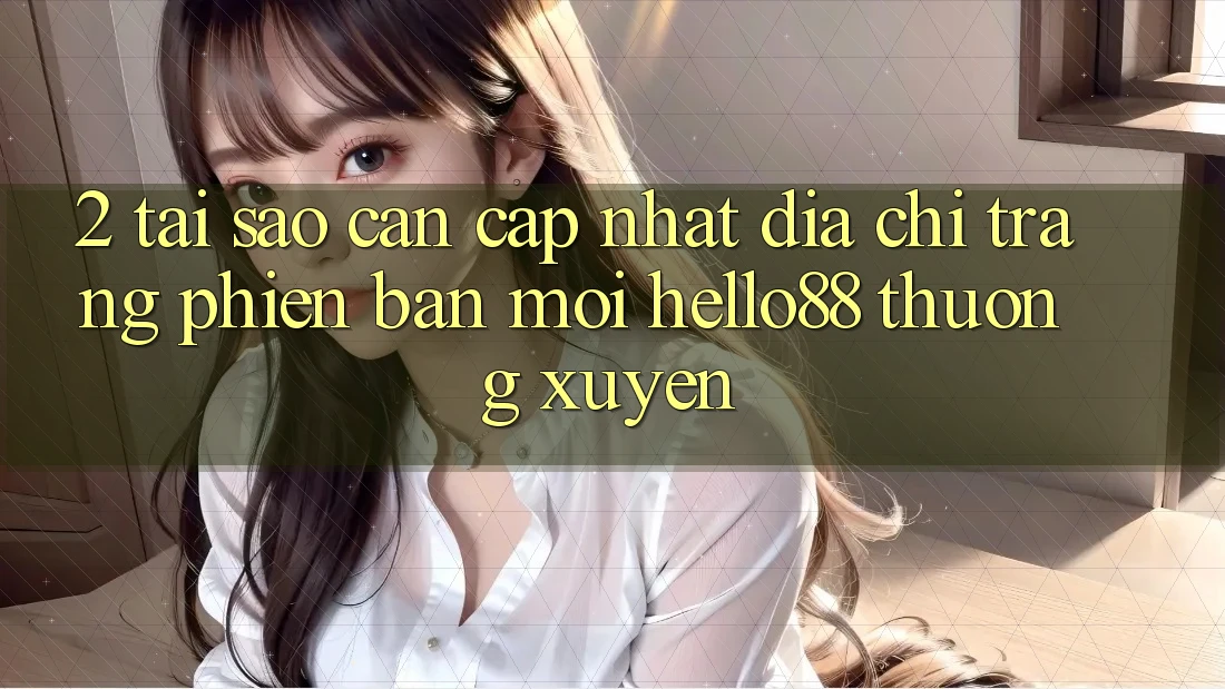 2. Tại Sao Cần Cập Nhật “Địa chỉ trang Phiên bản mới Hello88” Thường Xuyên? 2. Tại Sao Cần Cập Nhật “Địa chỉ trang Phiên bản mới Hello88” Thường Xuyên?