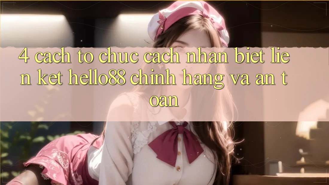 4. Cách tổ chức Cách Nhận Biết Liên kết Hello88 Chính Hãng Và An Toàn