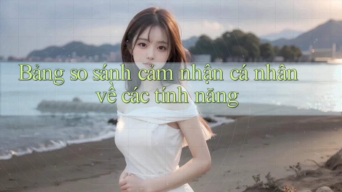 Bảng so sánh cảm nhận cá nhân về các tính năng Bảng so sánh cảm nhận cá nhân về các tính năng