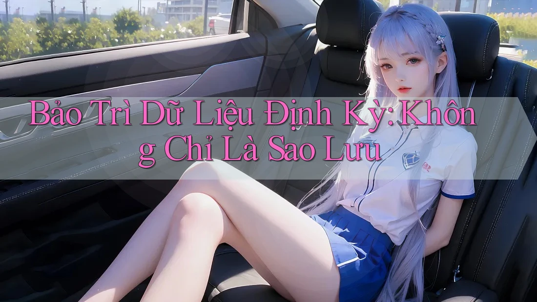 Bảo Trì Dữ Liệu Định Kỳ: Không Chỉ Là Sao Lưu