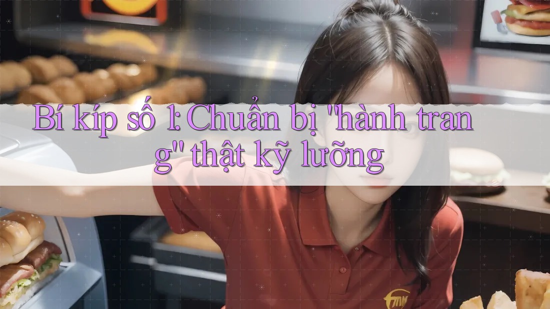 Bí kíp số 1: Chuẩn bị “hành trang” thật kỹ lưỡng