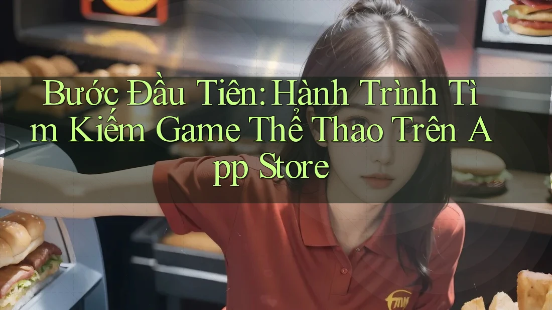 Bước Đầu Tiên: Hành Trình Tìm Kiếm Game Thể Thao Trên App Store Bước Đầu Tiên: Hành Trình Tìm Kiếm Game Thể Thao Trên App Store