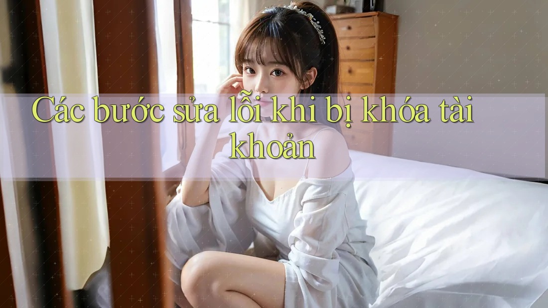 Các bước sửa lỗi khi bị khóa tài khoản Các bước sửa lỗi khi bị khóa tài khoản