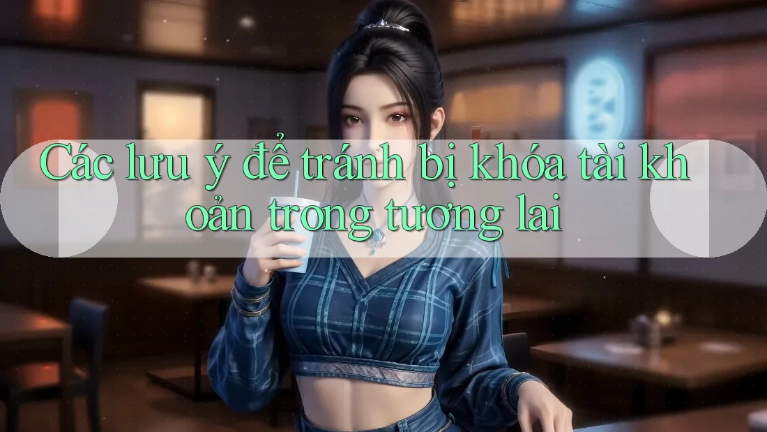 Các lưu ý để tránh bị khóa tài khoản trong tương lai Các lưu ý để tránh bị khóa tài khoản trong tương lai