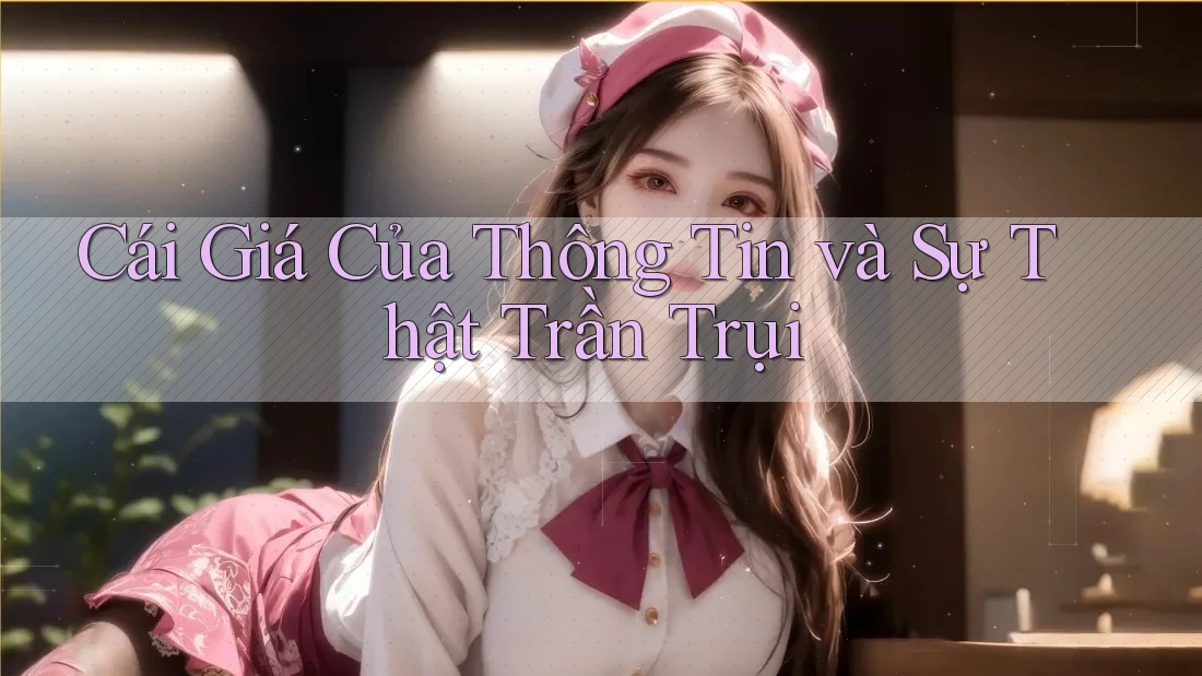 Cái Giá Của Thông Tin và Sự Thật Trần Trụi Cái Giá Của Thông Tin và Sự Thật Trần Trụi