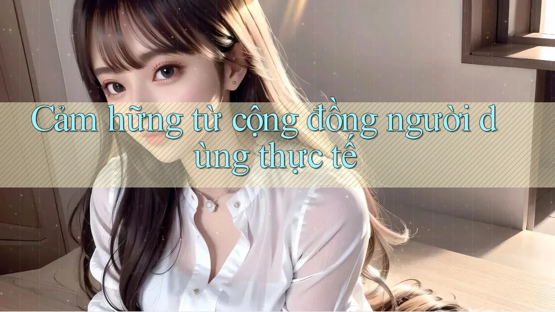 Cảm hứng từ cộng đồng người dùng thực tế Cảm hứng từ cộng đồng người dùng thực tế