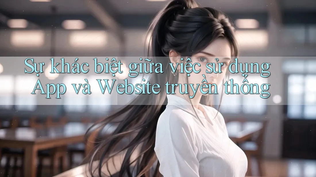 Sự khác biệt giữa việc sử dụng App và Website truyền thống Sự khác biệt giữa việc sử dụng App và Website truyền thống